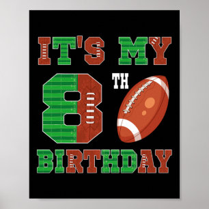 Affiche 8e Anniversaire Football Thème 8 Anniversaire Foot