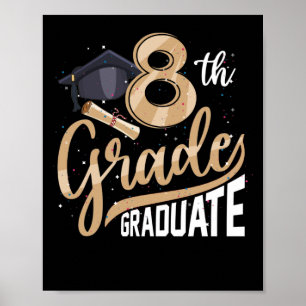 Affiche 8e classe de fin d'études 2022 Graduation Senior