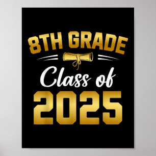 Affiche 8e Grade Cl De 2025 Graduate Student School Gradu