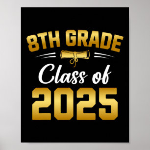 Affiche 8e Grade Cl De 2025 Graduate Student School Gradu