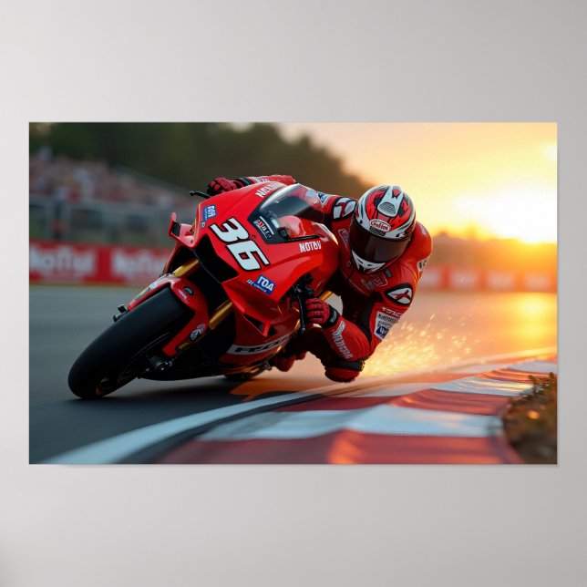 Affiche 8K MotoGP Elite: High-Velocity Superbike Digital A (Devant)
