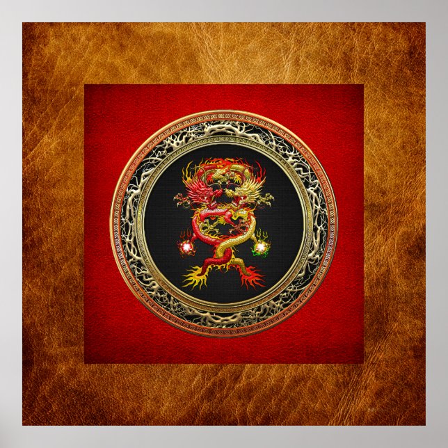 Affiche [901] Dragons rouges et jaunes (Devant)