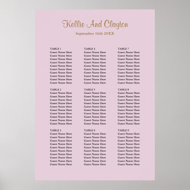 Affiche 90 Plat de Mariage simple violet (Devant)