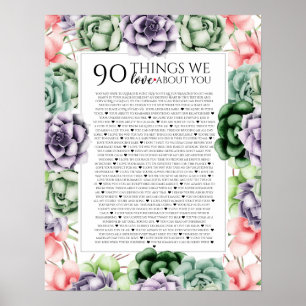 Affiche 90 raisons pour lesquelles nous vous aimons, 45 Ra