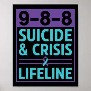 Affiche 988 Prévention Du Suicide Et De La Crise