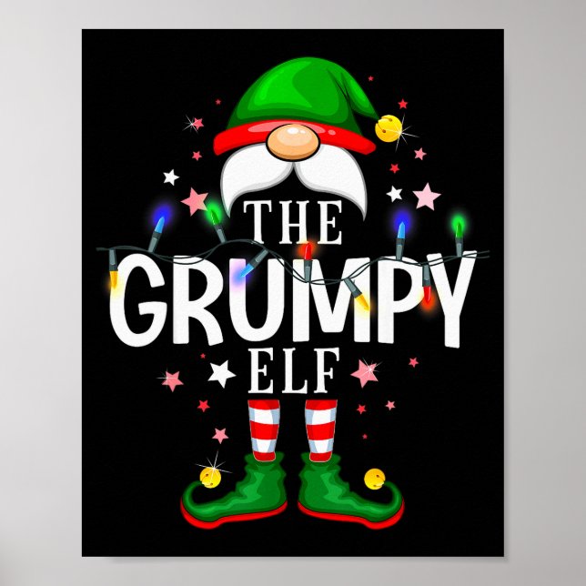 Affiche 99 Ensembles de Pyjama de Noël de Famille Elfe Cor (Devant)
