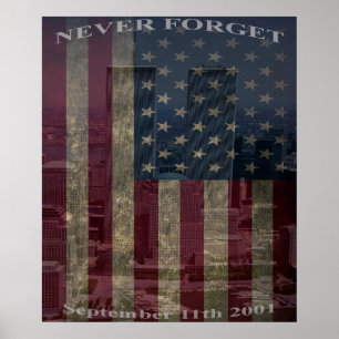 Affiche 9/11 n'oubliez jamais - l'affiche