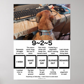 Affiche 9-2-5 Poème