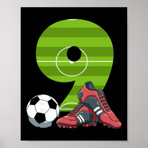Affiche 9 Anniversaire Football Premier Anniversaire Enfan