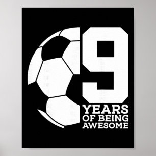 Affiche 9 Ans de Football Génial 9e Anniversaire _1