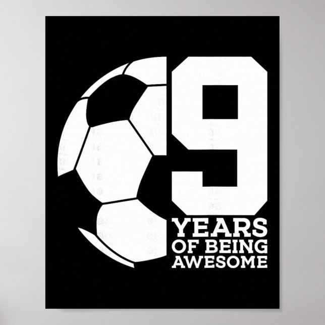 Affiche 9 Ans de Football Génial 9e Anniversaire _1  (Devant)