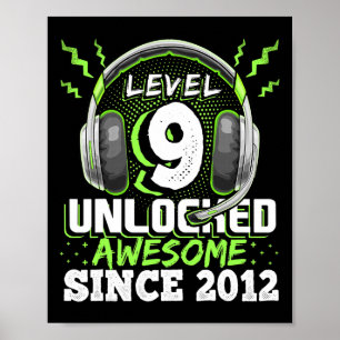 Affiche 9 Déverrouillé Awesome 2012 jeu vidéo 9e anniversa
