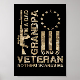 Affiche 9 en détresse Betsy Ross Camo Je suis un papa gran