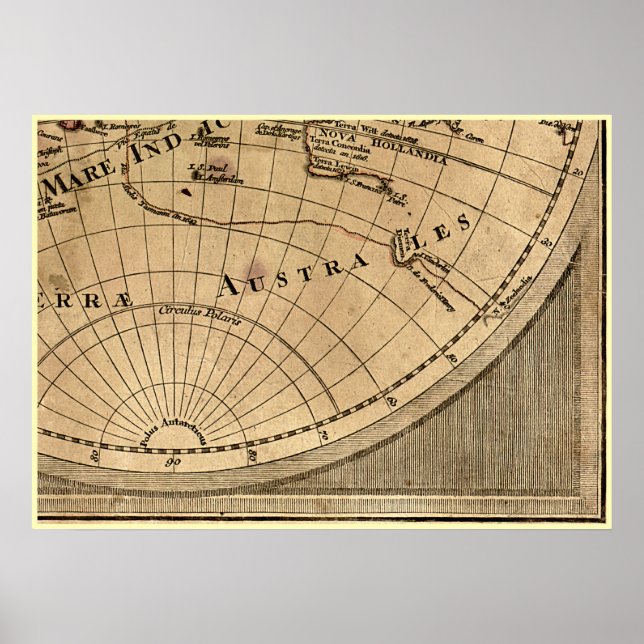 Affiche 9 Panneau Couleur Version de L'Isle World Map Fram (Devant)