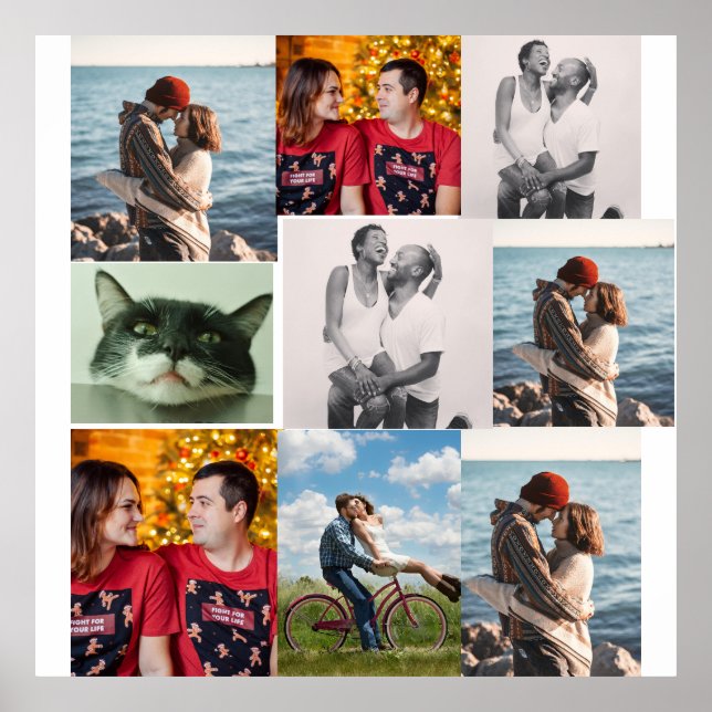Affiche 9 Photo Custom Personalized Collage (Devant)