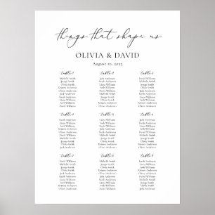 Affiche 9 Tableaux Choses simples qui nous façonnent Table