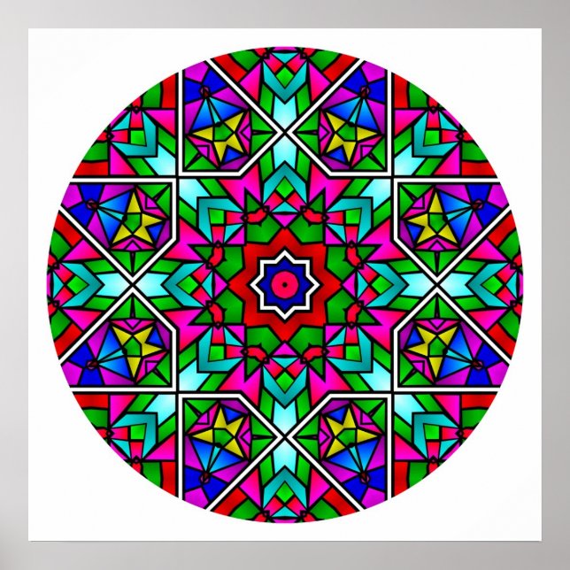Affiche A05 Mandala en verre tendu.2 (Devant)