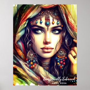 Affiche *~* A100 Psychic Boho Gypsy Fortune Teller 4