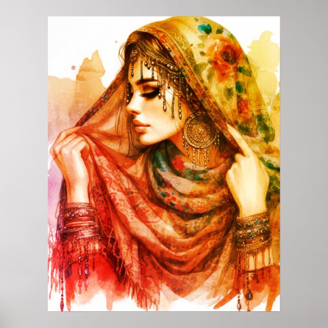 Affiche *~* A100 Psychic Boho Gypsy Fortune Teller 8 (Devant)