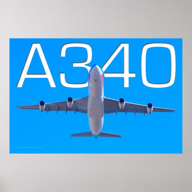 AFFICHE A340 AIRLINER (Devant)