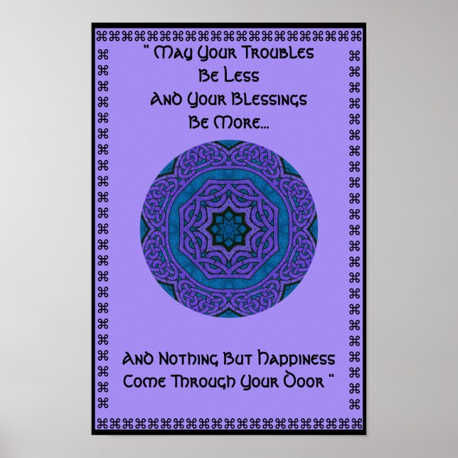 Affiche A37 Celtic Knot Kaleidoscopic Mandala.6 (Devant)