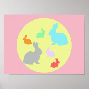 Affiche A3 Monde Lapin / Lapereau