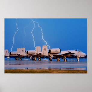 Affiche A-10 coup de foudre II