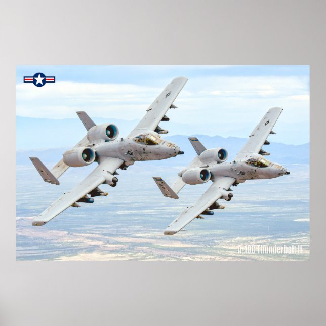 AFFICHE A-10C THUNDERBOLT II (Devant)