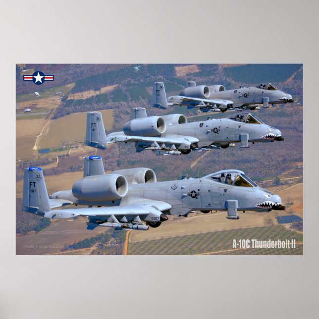 AFFICHE A-10C THUNDERBOLT II (Devant)