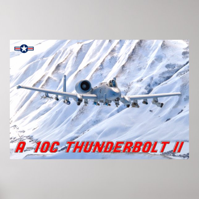 AFFICHE A-10C THUNDERBOLT II (Devant)