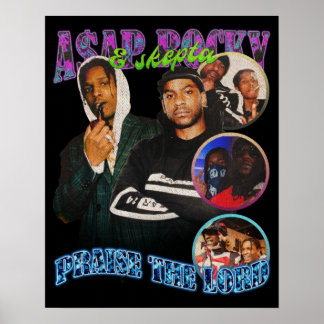 Affiche A$AP Rocky, A$AP Rocky Louer Le Seigneur
