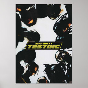 Affiche A$AP ROCKY TESTING album étendu de taille A3