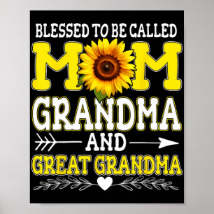 Affiche À appeler Maman Grand-mère Grand-grand-mère Da de