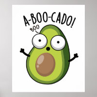 A-boo-cado Drôle Avocado Puns Scare