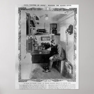 Affiche À bord du naufrage "Titanic"