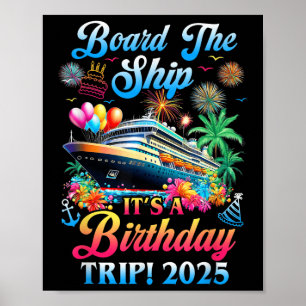 Affiche À Bord Du Navire C'Est Un Voyage D'Anniversaire 20