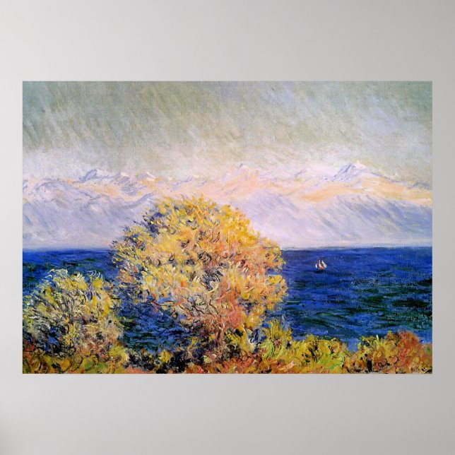 Affiche À Cap d'Antibes, vent Mistral, (Devant)