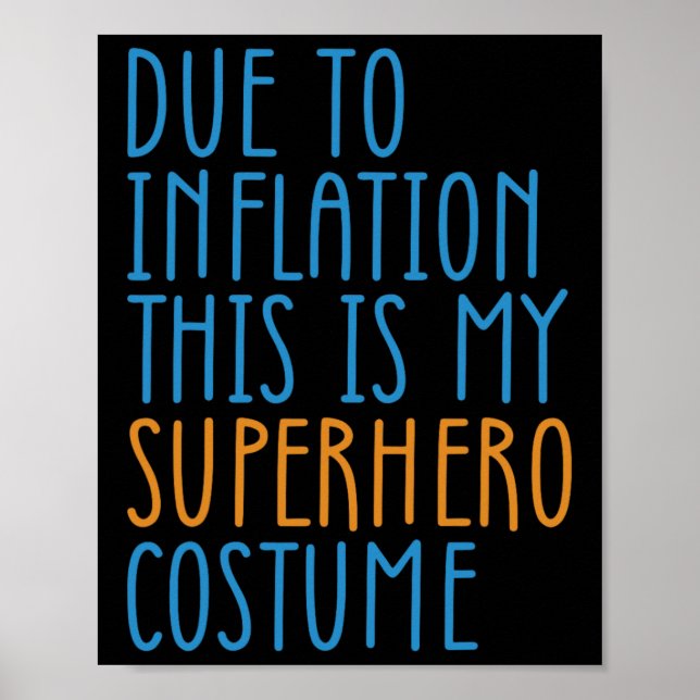Affiche A Cause De L'Inflation, C'Est Ma Salle De Costume  (Devant)