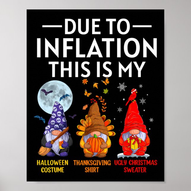 Affiche A Cause De L'Inflation C'Est Mon Amusant Gnomes Ha (Devant)