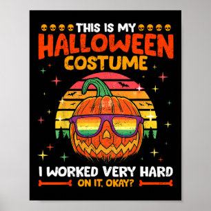 Affiche A Cause De L'Inflation C'Est Mon Costumes D'Hallow