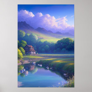 Affiche A Cozy Countryside Cottage