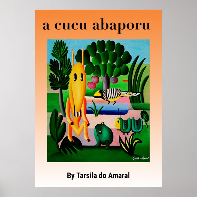 Affiche A Cuco Abapuru par Tarsila do Amaral (Devant)