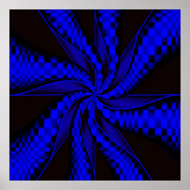 Affiche à damiers... (Devant)