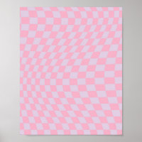 à damiers Motif Lilac Pink Check Checkerboard