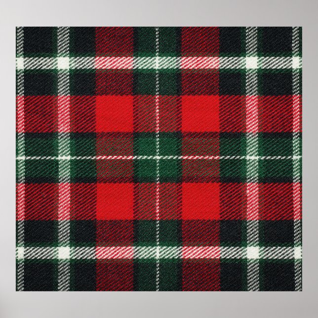Affiche à damiers texture du tissu : blanc, polyvalent (Devant)