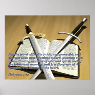 Affiche à deux épées