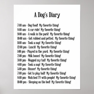 Affiche A Dog's Diary print