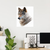 Affiche à double exposition de la forêt de Wolf He (Home Office)