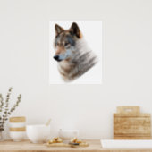Affiche à double exposition de la forêt de Wolf He (Kitchen)