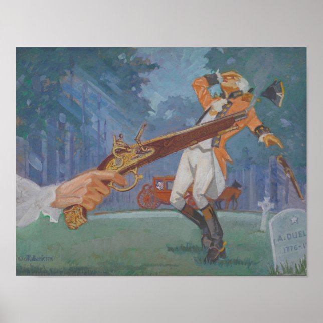 Affiche A Duel - 1776 à 1976 par James C. Kulhanek (Devant)